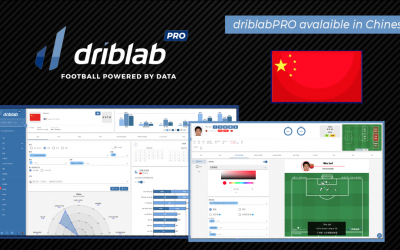 ‘driblabPRO’ is now available in Chinese: we deploy our scouting platform in 9 languages